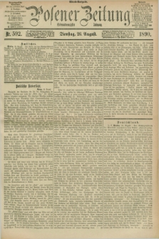 Posener Zeitung. Jg.97, Nr. 592 (26 August 1890) - Abend=Ausgabe.