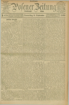 Posener Zeitung. Jg.97, Nr. 634 (11 September 1890) - Abend=Ausgabe.