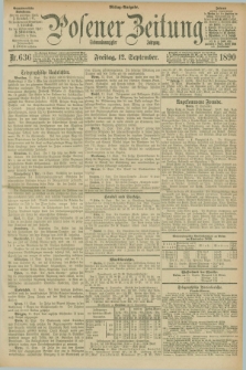 Posener Zeitung. Jg.97, Nr. 636 (12 September 1890) - Mittag=Ausgabe.