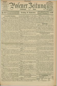 Posener Zeitung. Jg.97, Nr. 645 (16 September 1890)