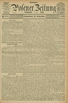 Posener Zeitung. Jg.97, Nr. 658 (20 September 1890) - Abend=Ausgabe.