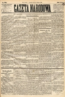 Gazeta Narodowa. 1886, nr 287
