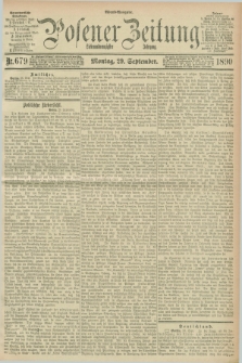 Posener Zeitung. Jg.97, Nr. 679 (29 September 1890) - Abend=Ausgabe.