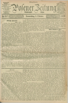 Posener Zeitung. Jg.97, Nr. 687 (2 Oktober 1890) - Mittag=Ausgabe.