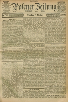 Posener Zeitung. Jg.97, Nr. 700 (7 Oktober 1890) - Abend=Ausgabe.
