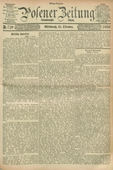 Posener Zeitung. Jg.97, Nr. 720 (15 Oktober 1890) - Mittag=Ausgabe.