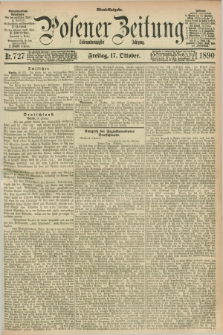 Posener Zeitung. Jg.97, Nr. 727 (17 Oktober 1890) - Abend=Ausgabe.