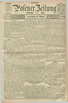 Posener Zeitung. Jg.97, Nr. 742 (23 Oktober 1890) - Abend=Ausgabe.