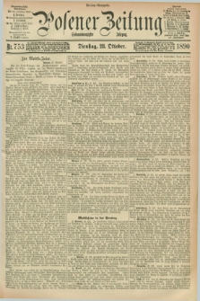 Posener Zeitung. Jg.97, Nr. 753 (28 Oktober 1890) - Mittag=Ausgabe.