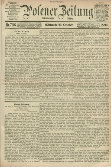 Posener Zeitung. Jg.97, Nr. 756 (29 Oktober 1890) - Mittag=Ausgabe.
