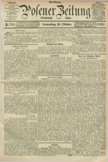 Posener Zeitung. Jg.97, Nr. 760 (30 Oktober 1890) - Abend=Ausgabe.
