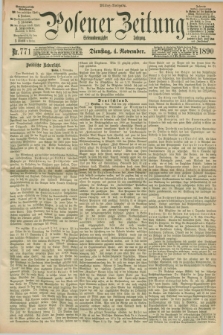 Posener Zeitung. Jg.97, Nr. 771 (4 November 1890) - Mittag=Ausgabe.