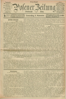 Posener Zeitung. Jg.97, Nr. 777 (6 November 1890) - Mittag=Ausgabe.