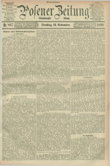Posener Zeitung. Jg.97, Nr. 807 (18 November 1890) - Mittag=Ausgabe.