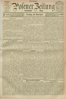 Posener Zeitung. Jg.97, Nr. 808 (18 November 1890) - Abend=Ausgabe.