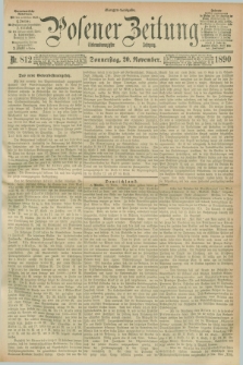 Posener Zeitung. Jg.97, Nr. 812 (20 November 1890) - Morgen=Ausgabe. + dod.