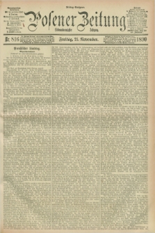 Posener Zeitung. Jg.97, Nr. 816 (21 November 1890) - Mittag=Ausgabe.