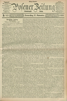 Posener Zeitung. Jg.97, Nr. 831 (27 November 1890) - Mittag=Ausgabe.