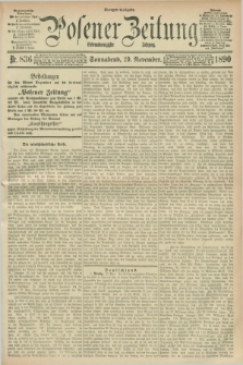 Posener Zeitung. Jg.97, Nr. 836 (29 November 1890) - Morgen=Ausgabe. + dod.