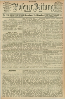Posener Zeitung. Jg.97, Nr. 837 (29 November 1890) - Mittag=Ausgabe.