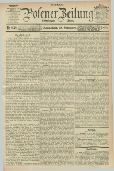 Posener Zeitung. Jg.97, Nr. 838 (29 November 1890) - Abend=Ausgabe.