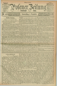 Posener Zeitung. Jg.97, Nr. 849 (4 Dezember 1890) - Mittag=Ausgabe.