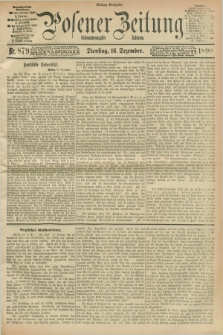 Posener Zeitung. Jg.97, Nr. 879 (16 Dezember 1890) - Mittag=Ausgabe.
