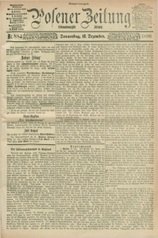 Posener Zeitung. Jg.97, Nr. 884 (18 Dezember 1890) - Morgen=Ausgabe. + dod.