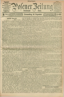 Posener Zeitung. Jg.97, Nr. 885 (18 Dezember 1890) - Mittag=Ausgabe.