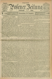 Posener Zeitung. Jg.97, Nr. 890 (20 Dezember 1890) - Morgen=Ausgabe. + dod.