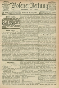 Posener Zeitung. Jg.97, Nr. 900 (24 Dezember 1890) - Mittag=Ausgabe.