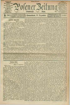 Posener Zeitung. Jg.97, Nr. 902 (27 Dezember 1890) - Mittag=Ausgabe.