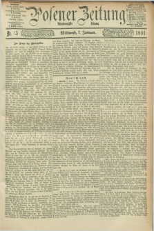 Posener Zeitung. Jg.98, Nr. 13 (7 Januar 1891)