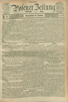 Posener Zeitung. Jg.98, Nr. 24 (10 Januar 1891) - Abend=Ausgabe.