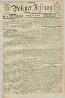Posener Zeitung. Jg.98, Nr. 48 (20 Januar 1891) - Abend=Ausgabe.