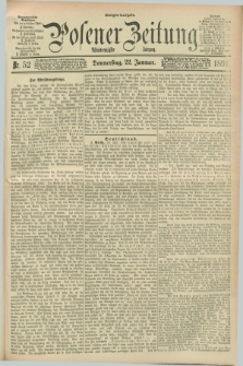 Posener Zeitung. Jg.98, Nr. 52 (22 Januar 1891) - Morgen=Ausgabe. + dod.