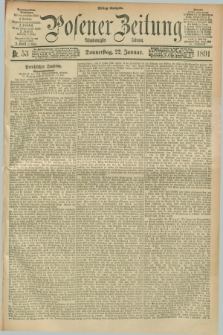 Posener Zeitung. Jg.98, Nr. 53 (22 Januar 1891) - Mittag=Ausgabe.