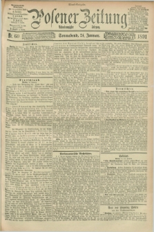 Posener Zeitung. Jg.98, Nr. 60 (24 Januar 1891) - Abend=Ausgabe.