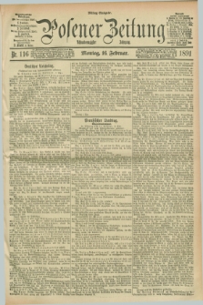 Posener Zeitung. Jg.98, Nr. 116 (16 Januar 1891) - Mittag=Ausgabe.
