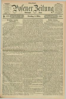 Posener Zeitung. Jg.98, Nr. 155 (3 März 1891) - Mittag=Ausgabe.
