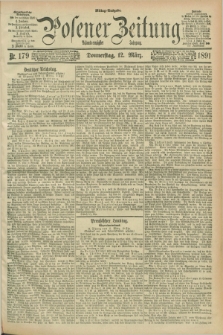 Posener Zeitung. Jg.98, Nr. 179 (12 März 1891) - Mittag=Ausgabe.