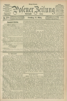 Posener Zeitung. Jg.98, Nr. 208 (24 März 1891) - Morgen=Ausgabe. + dod.