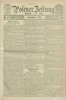 Posener Zeitung. Jg.98, Nr. 301 (2 Mai 1891) - Mittag=Ausgabe.