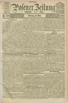 Posener Zeitung. Jg.98, Nr. 320 (11 Mai 1891) - Abend=Ausgabe.