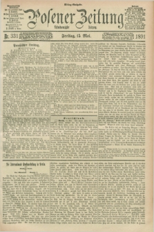 Posener Zeitung. Jg.98, Nr. 331 (15 Mai 1891) - Mittag=Ausgabe.