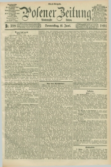 Posener Zeitung. Jg.98, Nr. 398 (11 Juni 1891) - Abend=Ausgabe.
