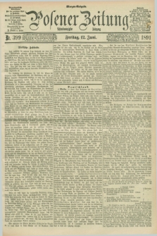 Posener Zeitung. Jg.98, Nr. 399 (12 Juni 1891) - Morgen=Ausgabe. + dod.