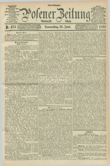 Posener Zeitung. Jg.98, Nr. 434 (25 Juni 1891) - Abend=Ausgabe.