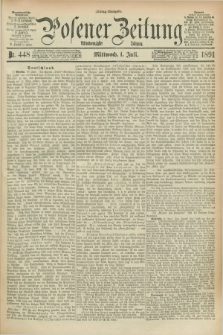 Posener Zeitung. Jg.98, Nr. 448 (1 Juli 1891) - Mittag=Ausgabe.