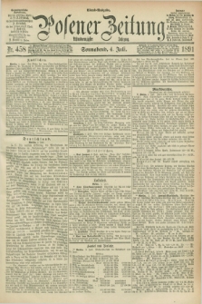 Posener Zeitung. Jg.98, Nr. 458 (4 Juli 1891) - Abend=Ausgabe.